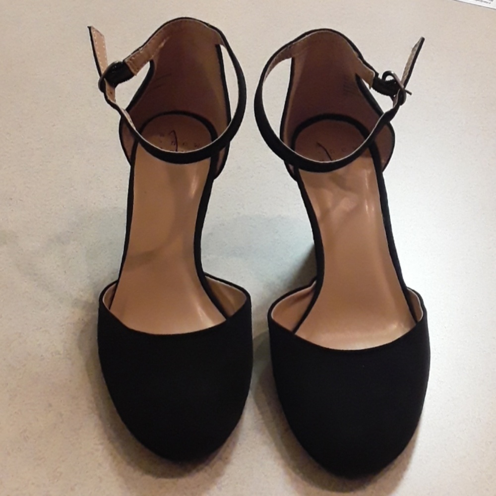 ❤️A new day Suede Black Shoes